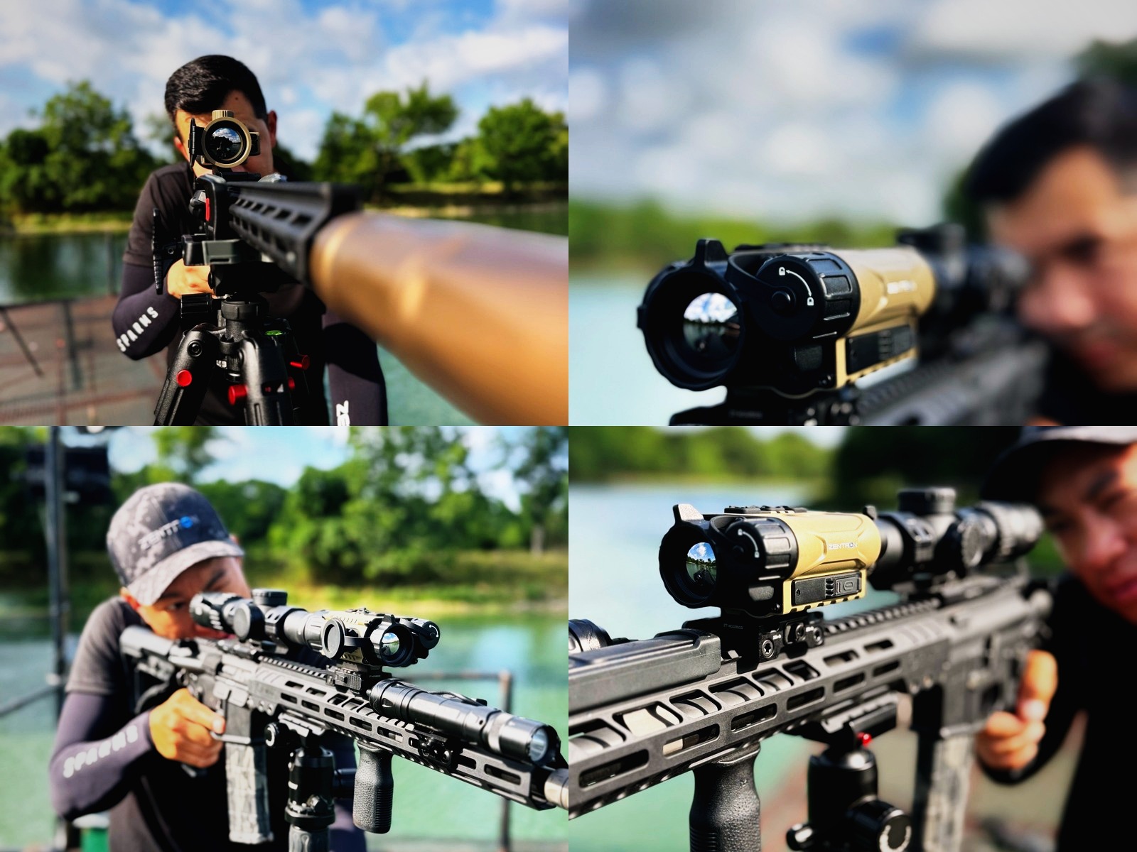 Steyr rifle and Zentron thermal optic details from the Summer Sundown Shoot