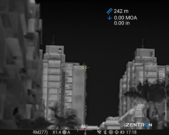 Q50R laser rangefinder thermal view